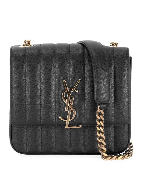 vicky medium monogram ysl quilted shoulder bag|SAINT LAURENT Vicky medium quilted leather .